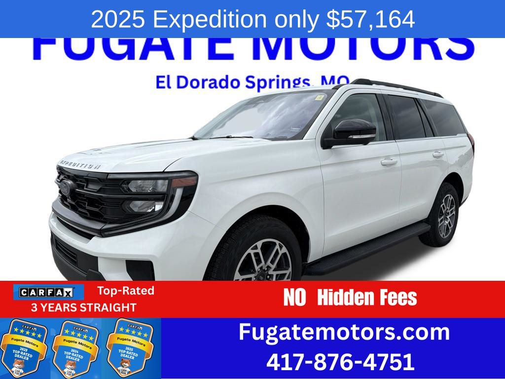 White Metallic 2025 Ford Expedition SUV / Crossover Four-Wheel Drive Automatic