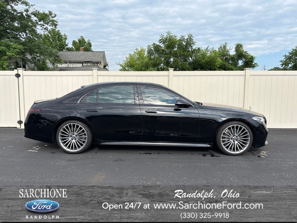 Black 2023 Mercedes-Benz S-Class Sedan All-Wheel Drive 9-Speed Automatic