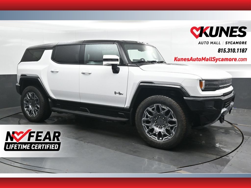 Interstellar White 2025 GMC Hummer EV SUV 3X AWD SUV / Crossover All-Wheel Drive 1-Speed Automatic