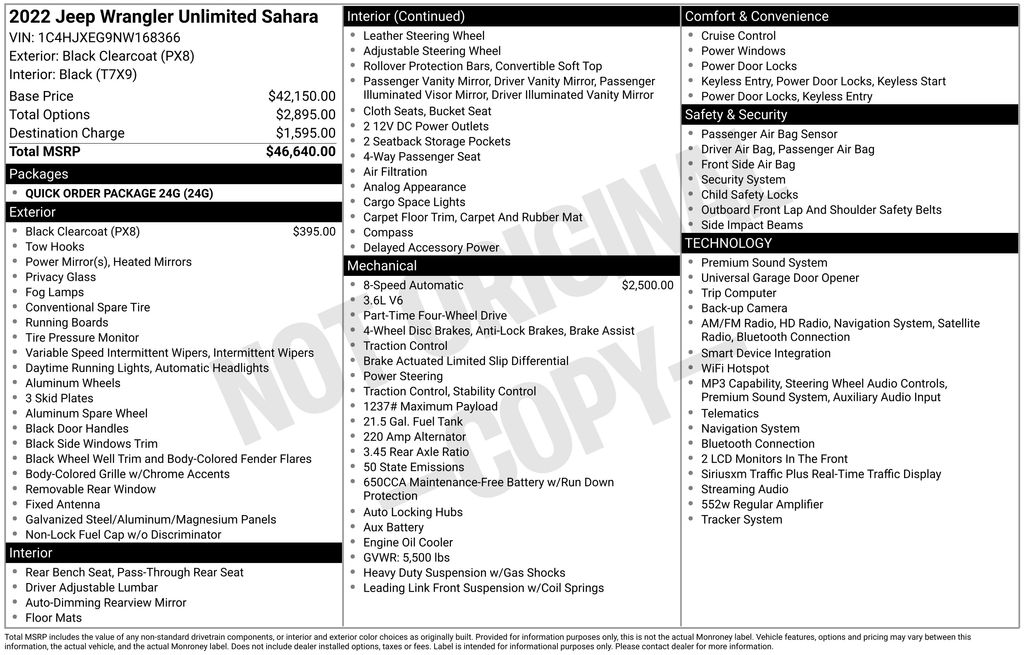 Used 2022 Black Jeep Unlimited Sahara image 5