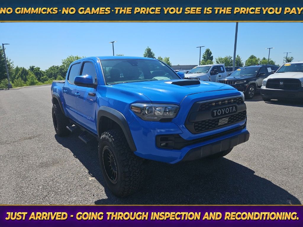 Blue 2019 Toyota Tacoma TRD Pro Double Cab 4WD Pickup Truck Four-Wheel Drive 6-Speed Automatic