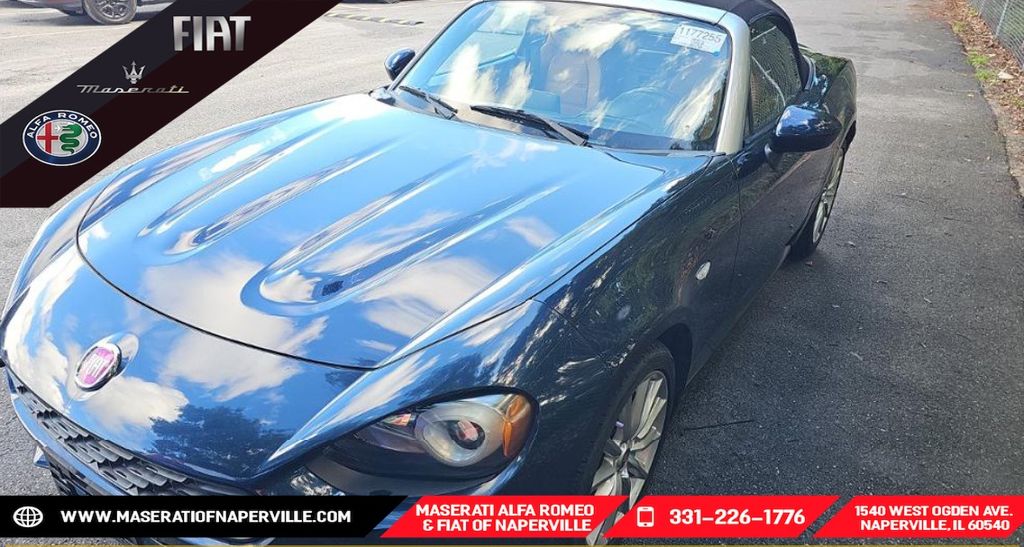 Forte Black Metallic 2018 FIAT 124 Spider Convertible Rear-Wheel Drive 6-Speed Automatic