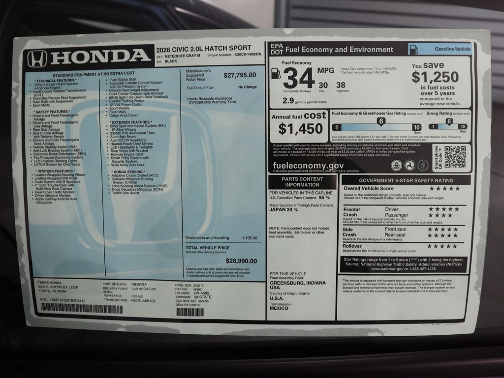 Thumbnail: 2026 Honda Civic - 9