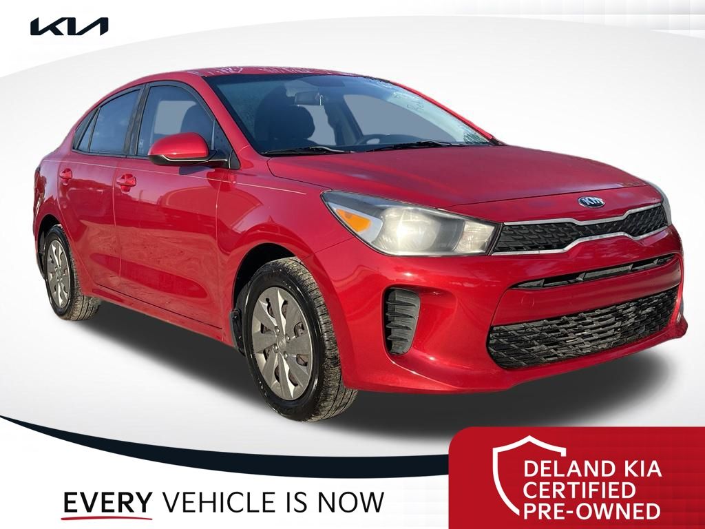 Currant Red 2019 Kia Rio S FWD Sedan Front-Wheel Drive 6-Speed Automatic
