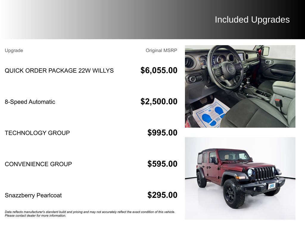 Used Car 2021 Jeep Wrangler  Unlimited Willys For Sale Under $30,000 In Austin, Texas