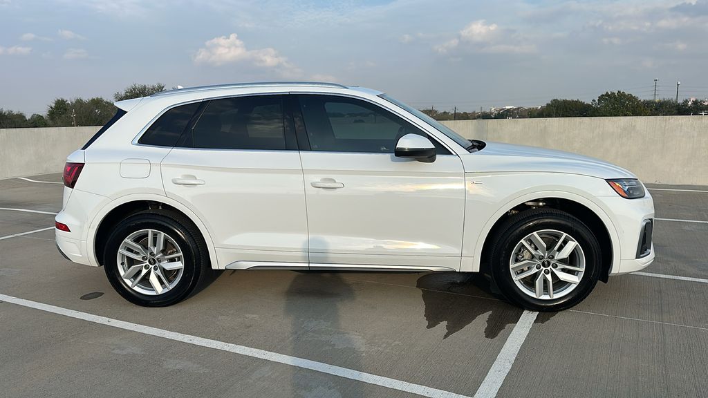 2022 Audi Q5 45 S line Premium White at North Houston Mitsubishi