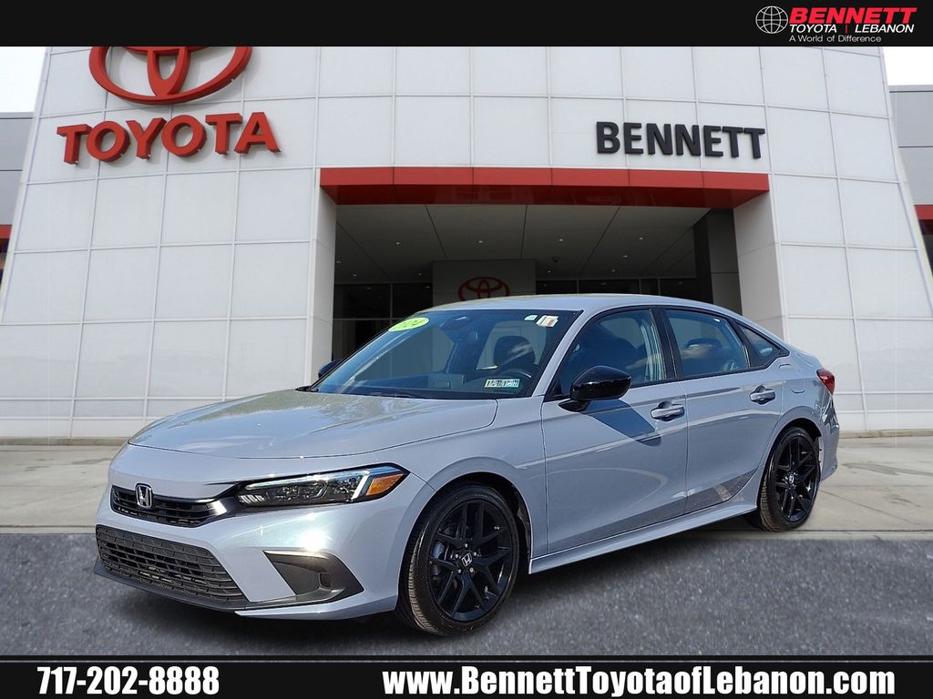 Sonic Gray Pearl 2024 Honda Civic Sport FWD Sedan Front-Wheel Drive Continuously Variable Transmission