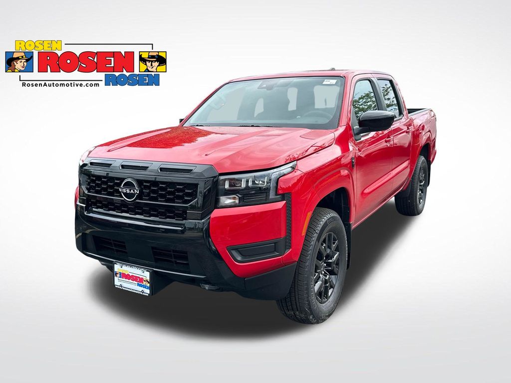 Red Alert 2026 Nissan Frontier Pickup Truck Four-Wheel Drive 9-Speed Automatic Overdrive
