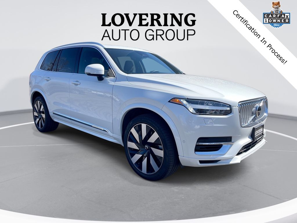 Crystal White Metallic 2024 Volvo XC90 Recharge T8 Plus Bright Theme 7-Passenger eAWD SUV / Crossover All-Wheel Drive Automatic
