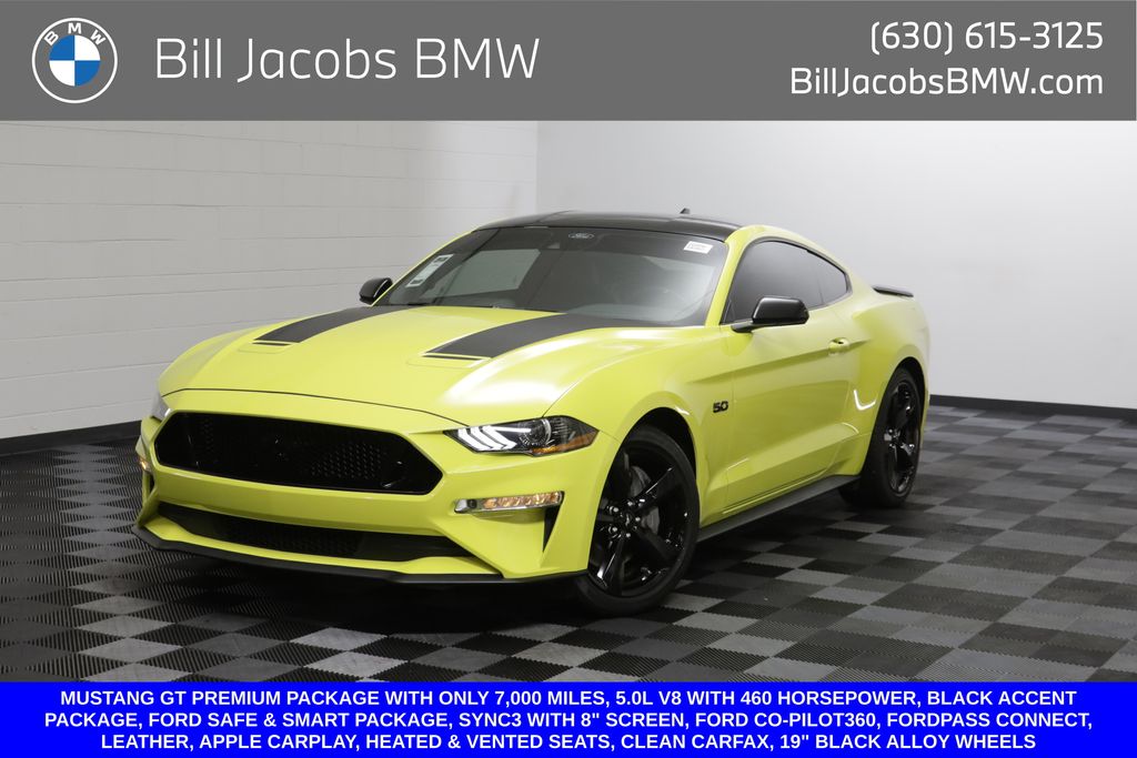 Grabber Yellow 2021 Ford Mustang Coupe Rear-Wheel Drive Automatic