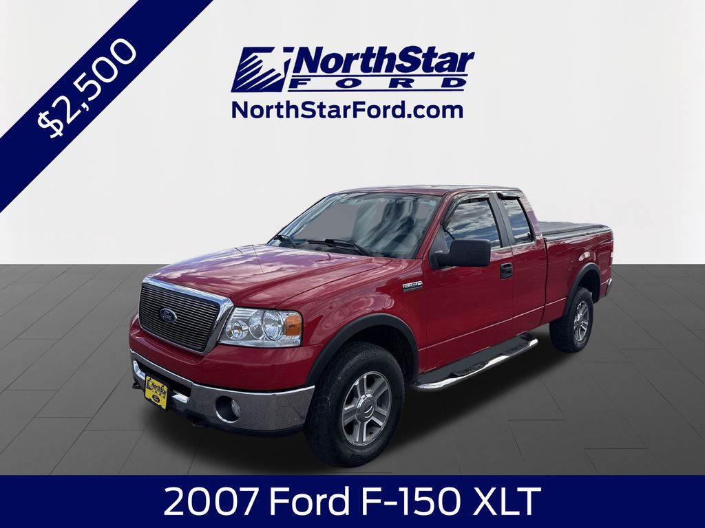 Red 2007 Ford F-150 Pickup Truck Four-Wheel Drive 4-Speed Automatic Overdrive