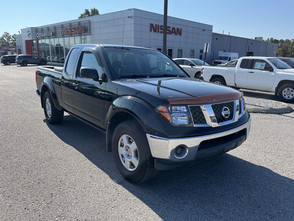 Super Black 2007 Nissan Frontier Pickup Truck Four-Wheel Drive 5-Speed Automatic Overdrive