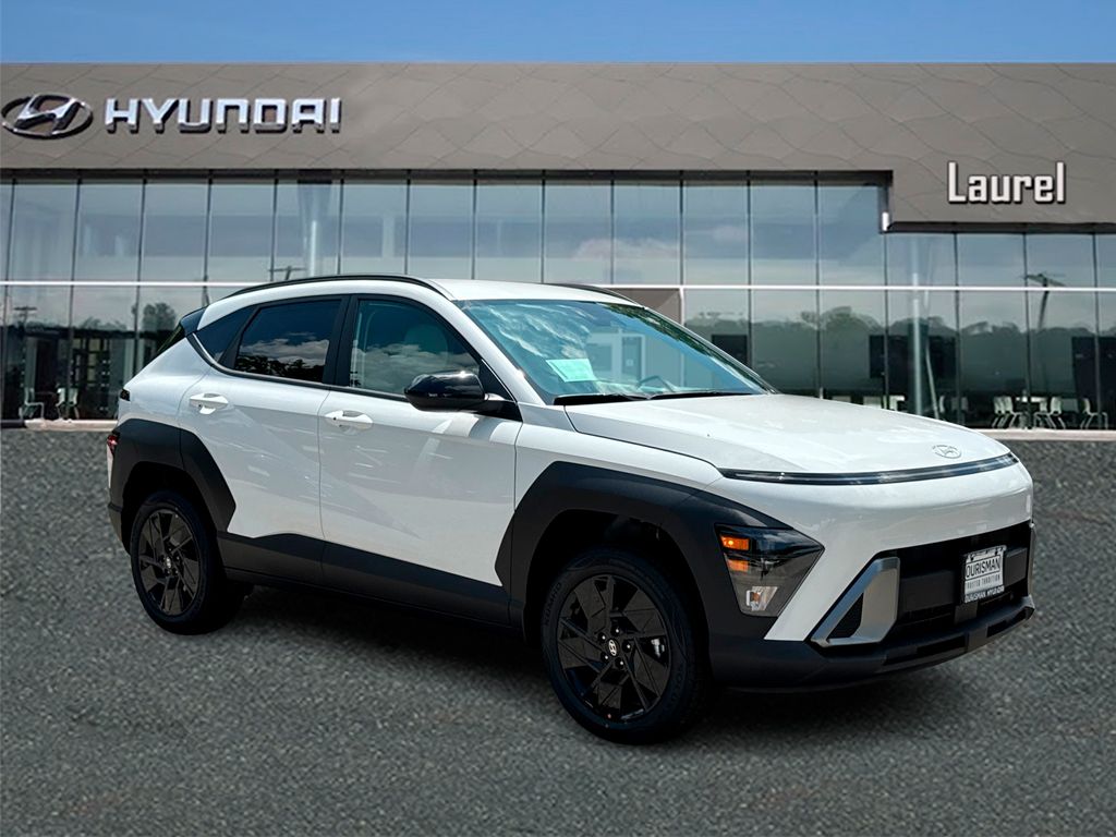 White 2026 Hyundai Kona SUV / Crossover All-Wheel Drive Continuously Variable Transmission