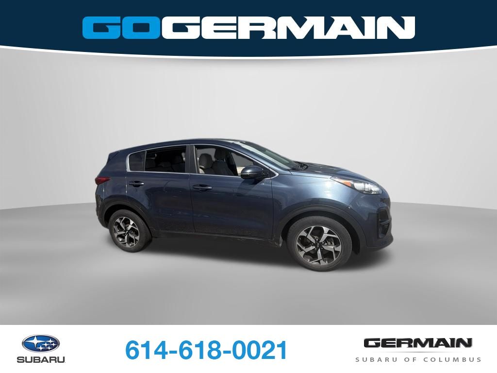Used 2021 Blue Kia LX image 4