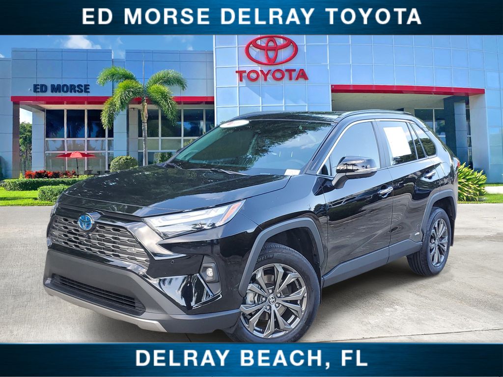 Midnight Black Metallic 2024 Toyota RAV4 Hybrid SUV / Crossover All-Wheel Drive Continuously Variable Transmission