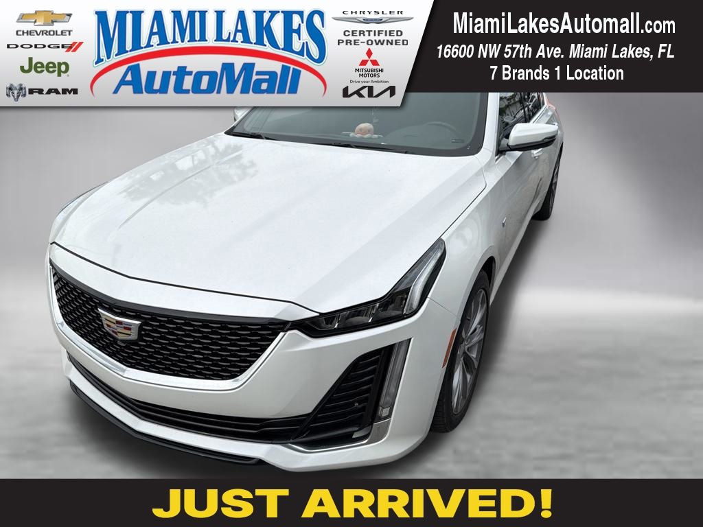 Crystal White Tricoat 2020 Cadillac CT5 Premium Luxury Sedan RWD Sedan Rear-Wheel Drive Automatic