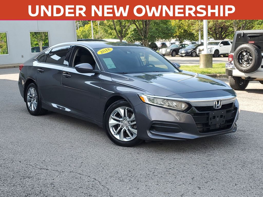 Blue 2018 Honda Accord Sedan Front-Wheel Drive Continuously Variable Transmission