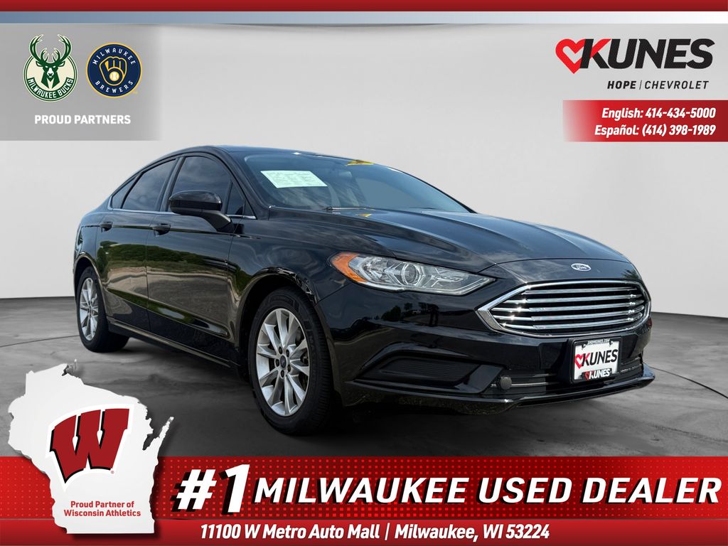 Shadow Black 2017 Ford Fusion Sedan Front-Wheel Drive 6-Speed Automatic