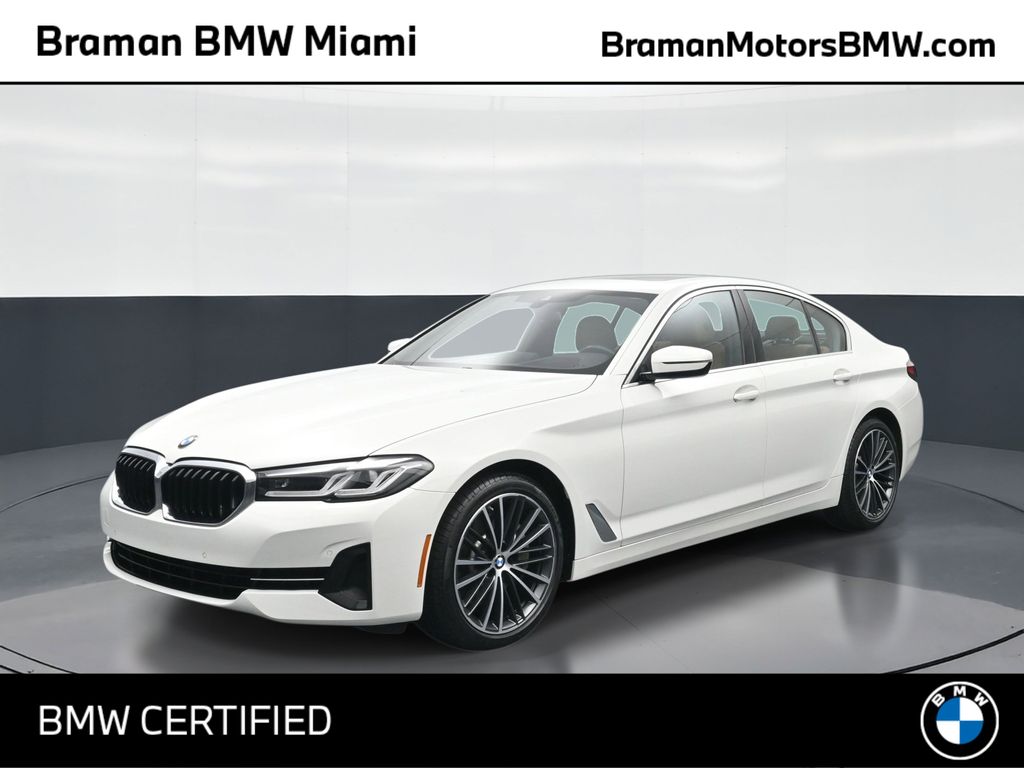 Alpine White 2023 BMW 5 Series 530i RWD Sedan Rear-Wheel Drive 8-Speed Automatic