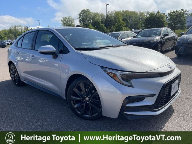 Silver 2023 Toyota Corolla SE FWD Sedan Front-Wheel Drive Continuously Variable Transmission