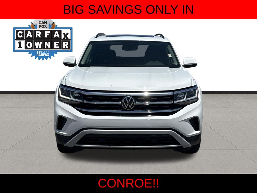 2022 Volkswagen Atlas 3.6L V6 SE w/Technology White at North Houston Mitsubishi