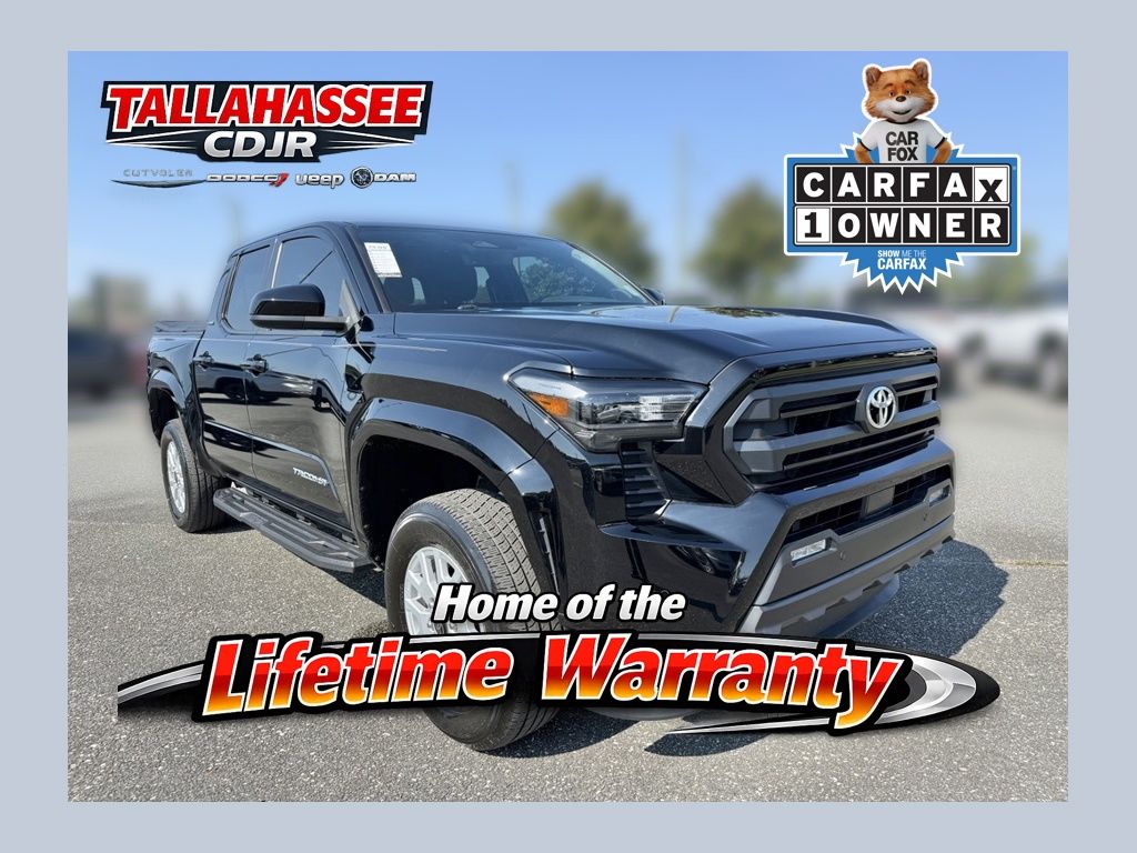 Black 2024 Toyota Tacoma Pickup Truck Four-Wheel Drive 8-Speed Automatic