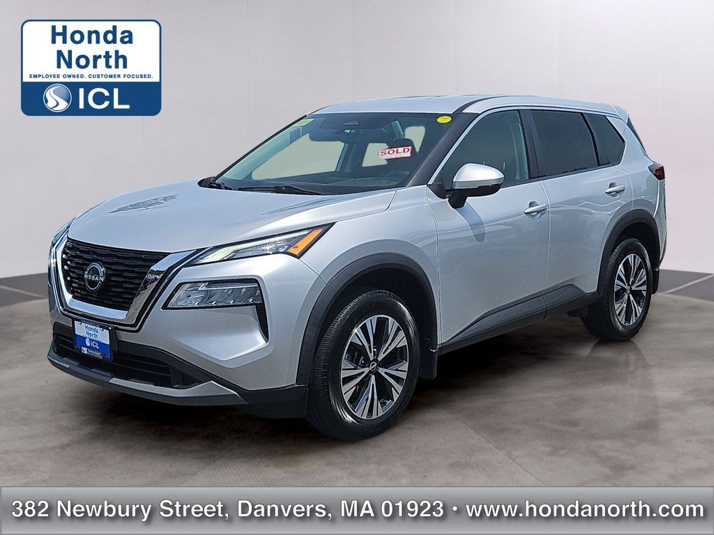Brilliant Silver Metallic 2022 Nissan Rogue SUV / Crossover Front-Wheel Drive Continuously Variable Transmission