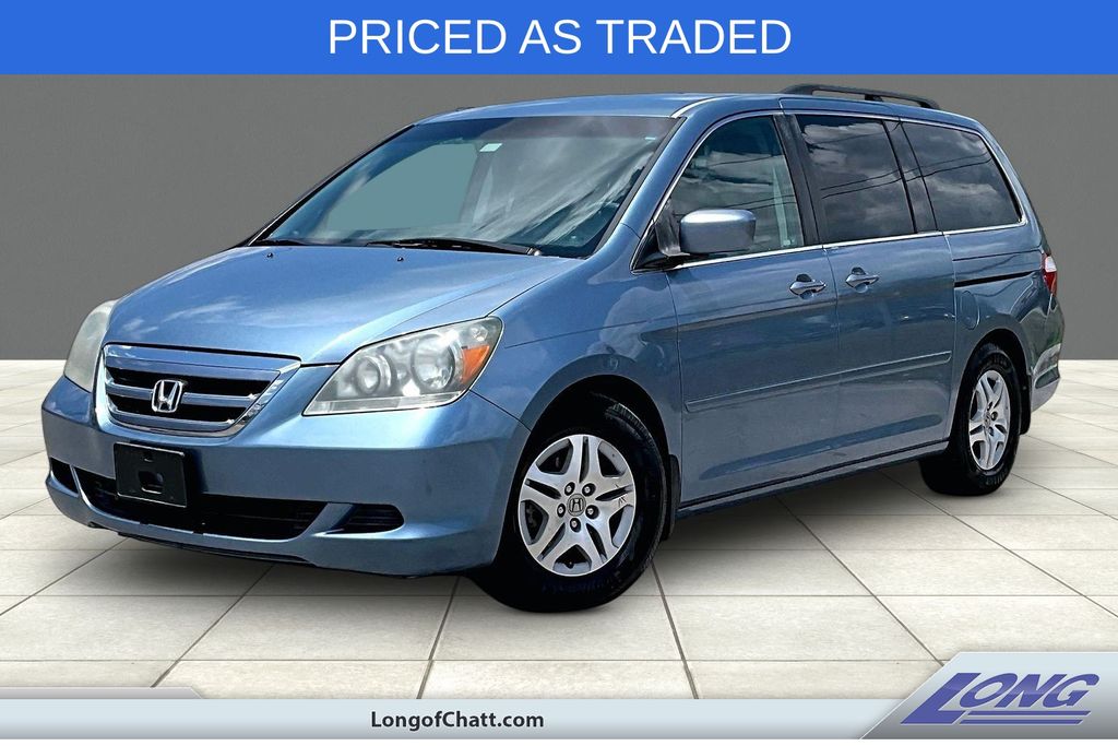 Blue 2007 Honda Odyssey Minivan Front-Wheel Drive 5-Speed Automatic Overdrive