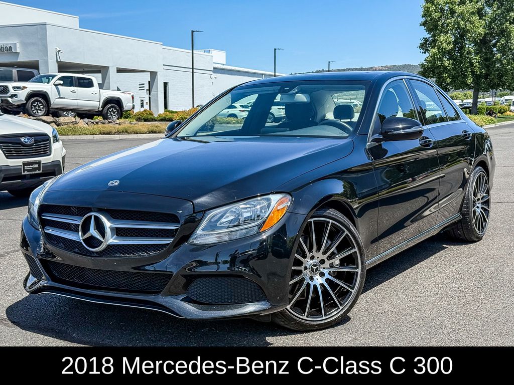 Black 2018 Mercedes-Benz C-Class Sedan Rear-Wheel Drive 9-Speed Automatic
