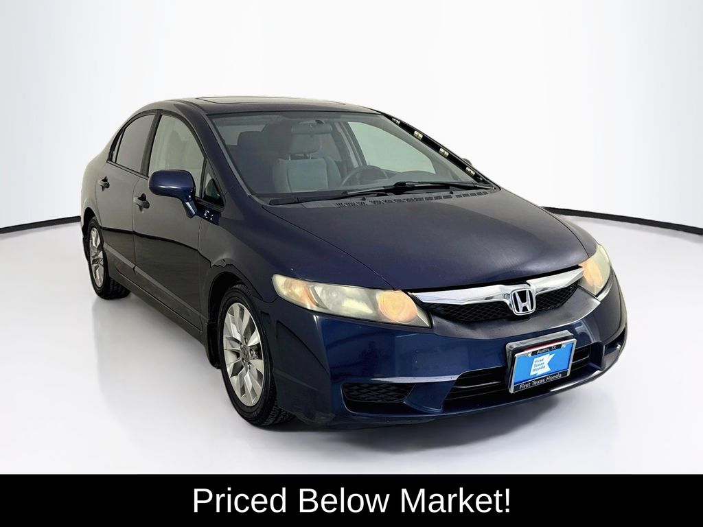 Royal Blue Pearl 2010 Honda Civic Sedan Front-Wheel Drive 5-Speed Automatic