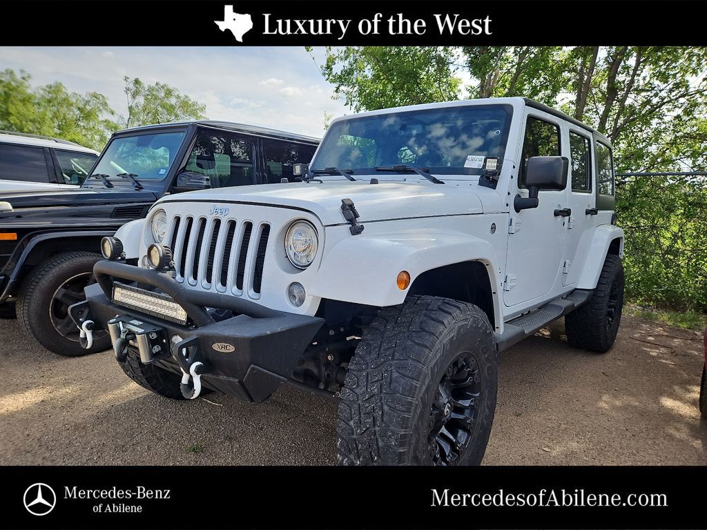 Bright White Clearcoat 2017 Jeep Wrangler Unlimited Sahara 4WD SUV / Crossover Four-Wheel Drive 5-Speed Automatic