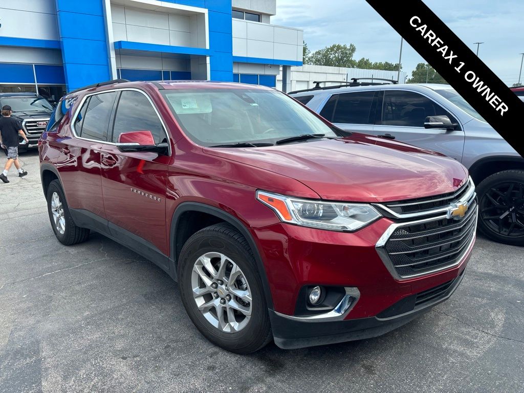 Cajun Red Tintcoat 2020 Chevrolet Traverse SUV / Crossover Front-Wheel Drive 9-Speed Automatic