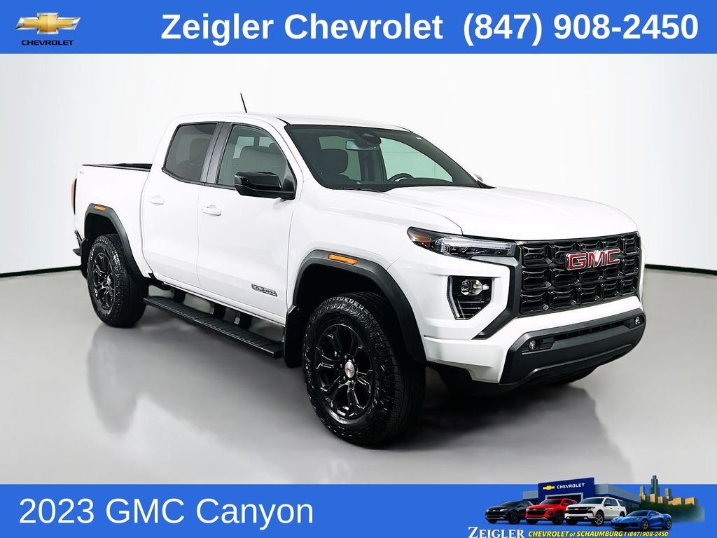 White 2023 GMC Canyon Pickup Truck Four-Wheel Drive 8-Speed Automatic