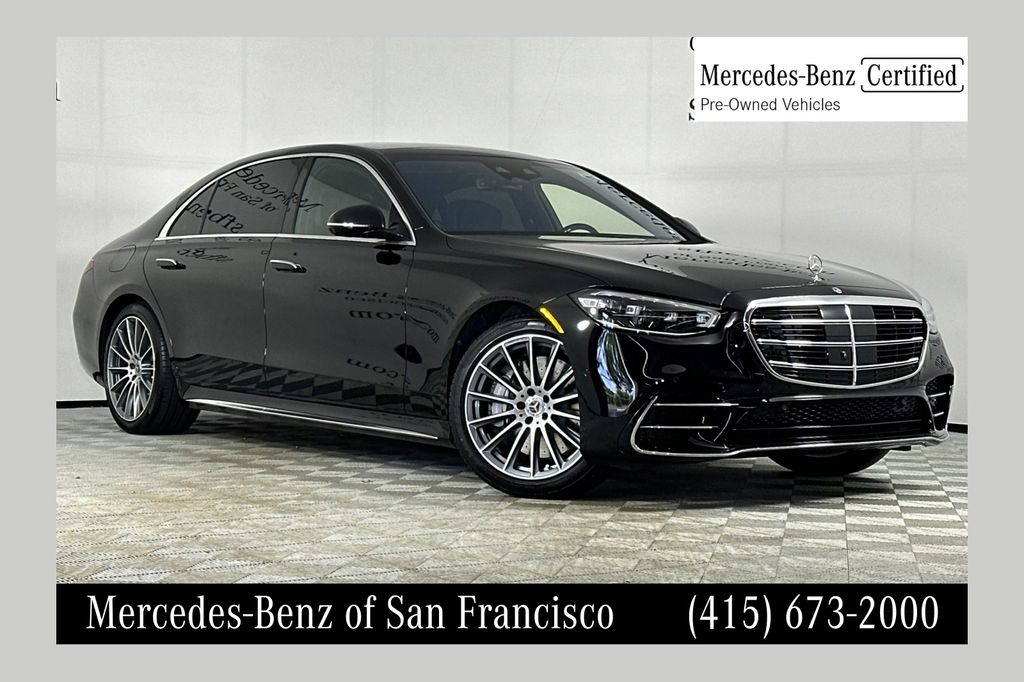 Black 2026 Mercedes-Benz S-Class Sedan All-Wheel Drive 9-Speed Automatic