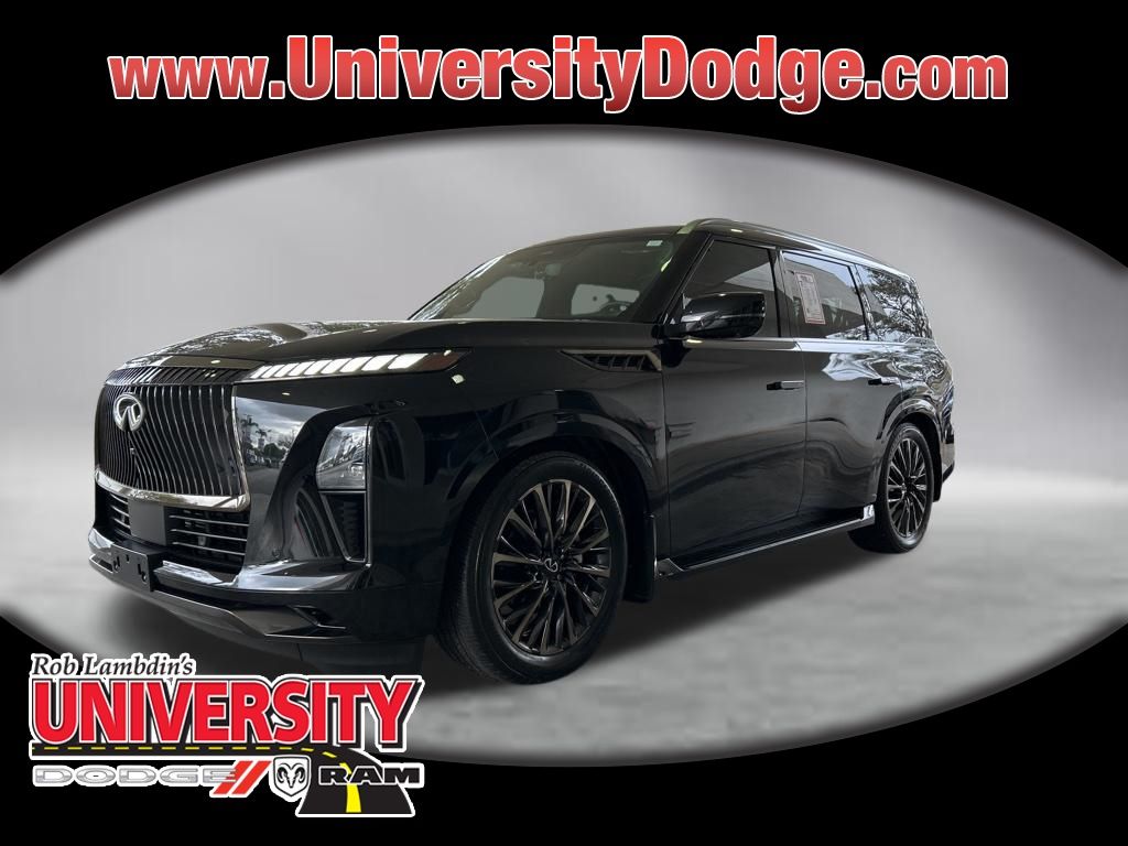 Mineral Black 2025 INFINITI QX80 Autograph 4WD SUV / Crossover All-Wheel Drive 9-Speed Automatic