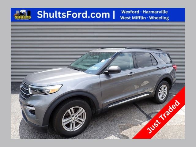 Gray Metallic 2023 Ford Explorer SUV / Crossover All-Wheel Drive Automatic
