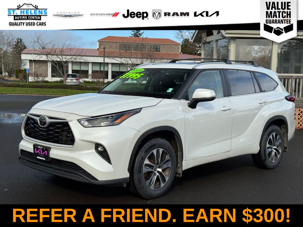 Pearl 2023 Toyota Highlander XLE AWD SUV / Crossover All-Wheel Drive 8-Speed Automatic