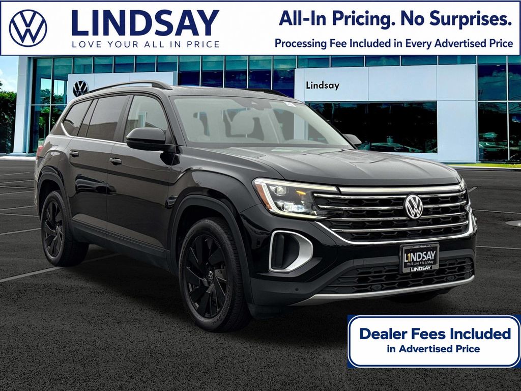 Deep Black Pearl 2024 Volkswagen Atlas SUV / Crossover All-Wheel Drive 8-Speed Automatic