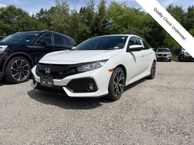 White 2019 Honda Civic Sedan Front-Wheel Drive 6-Speed Manual