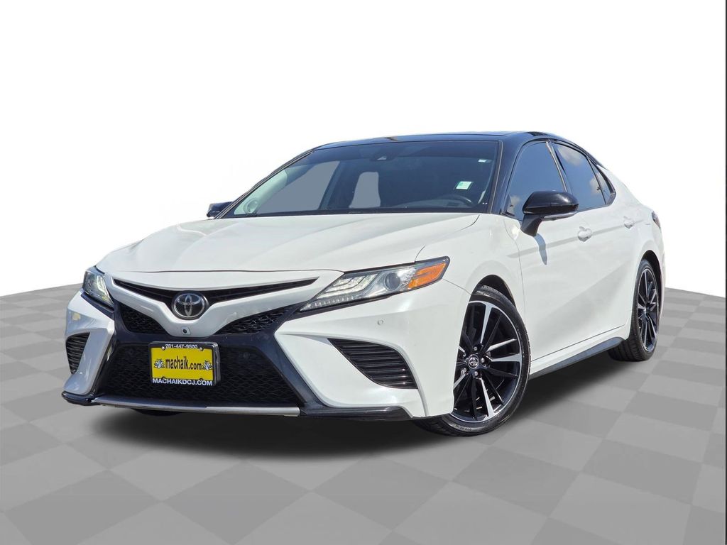2019 Toyota Camry XSE V6 Beige at AutoSavvy Houston Northwest