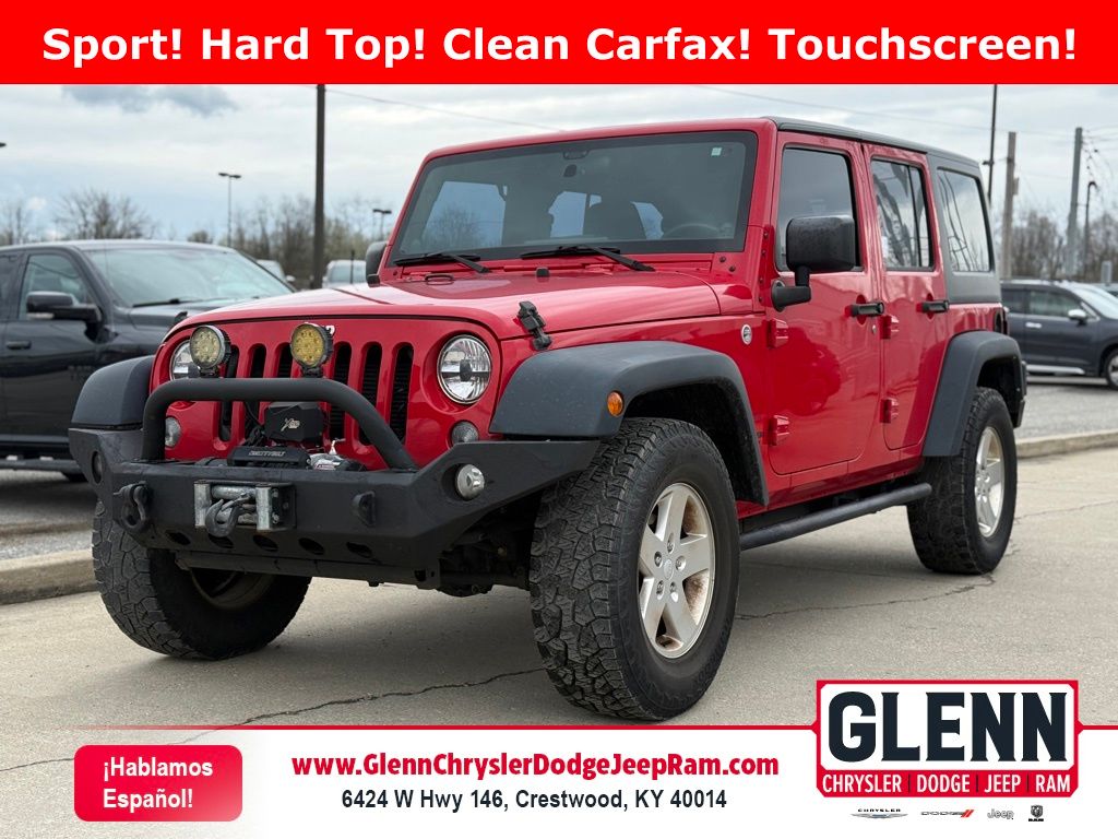 Flame Red Clearcoat 2014 Jeep Wrangler Unlimited Sport 4WD SUV / Crossover Four-Wheel Drive 5-Speed Automatic