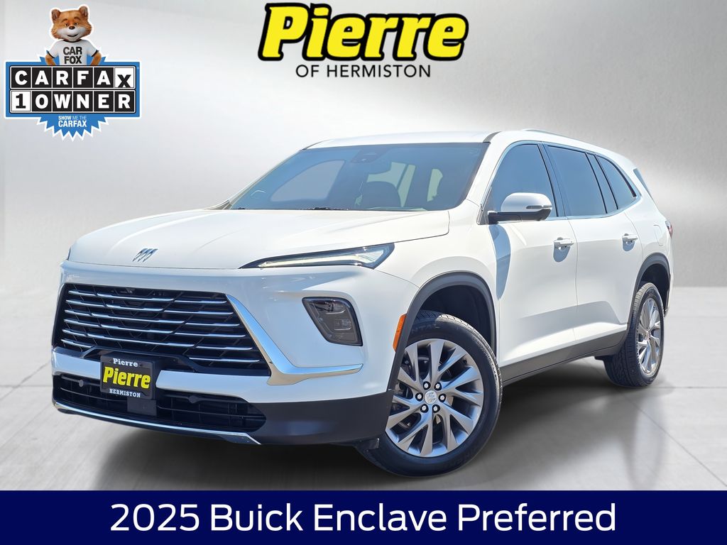 Summit White 2025 Buick Enclave SUV / Crossover Front-Wheel Drive 8-Speed Automatic