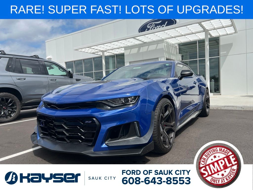 Riverside Blue Metallic 2021 Chevrolet Camaro Coupe Rear-Wheel Drive Automatic