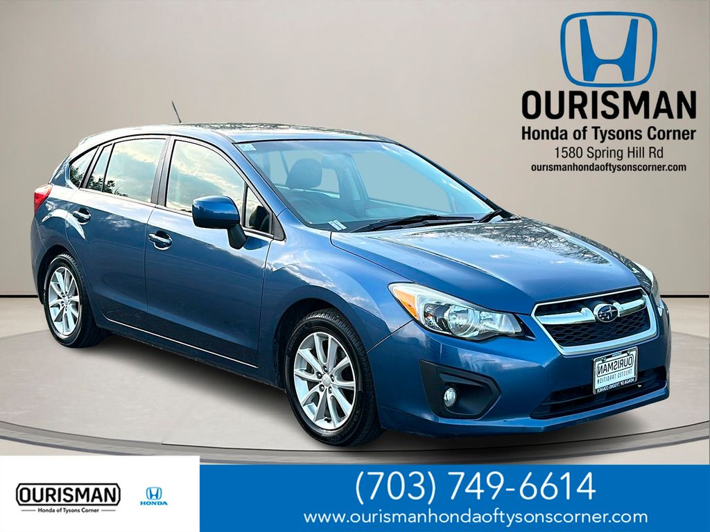 Marine Blue Pearl 2012 Subaru Impreza 2.0i Premium Hatchback Hatchback All-Wheel Drive Continuously Variable Transmission