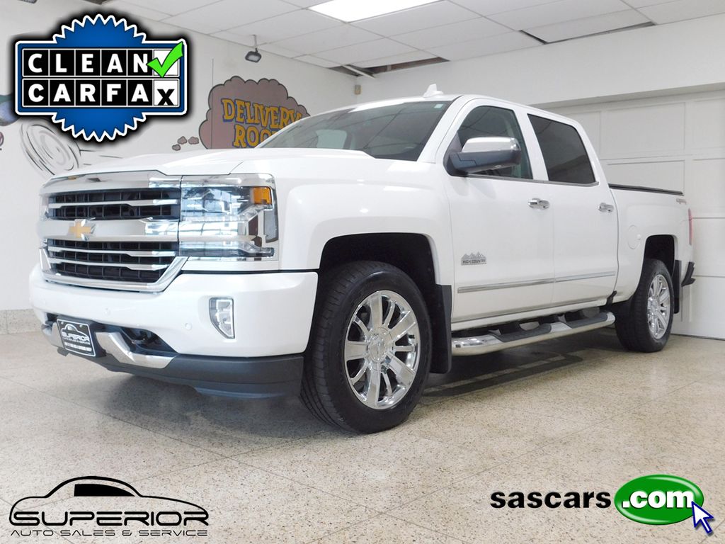 White (Iridescent Pearl Tricoat) 2017 Chevrolet Silverado 1500 Pickup Truck Four-Wheel Drive Automatic