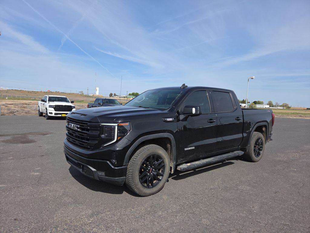 Onyx Black 2022 GMC Sierra 1500 Elevation Crew Cab 4WD Pickup Truck Four-Wheel Drive Automatic