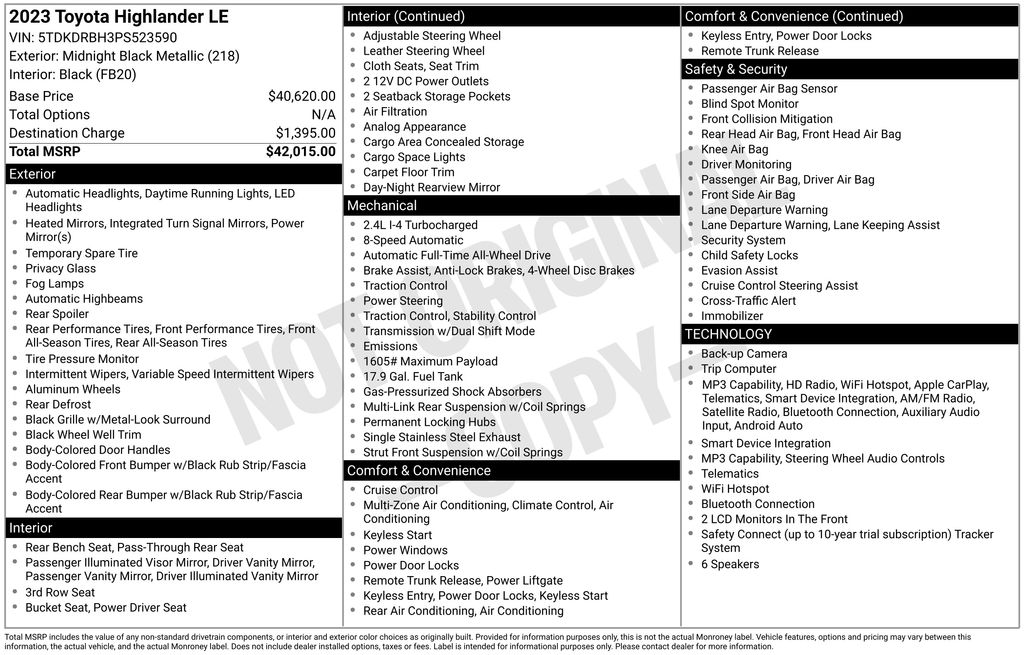 Used 2023 Toyota Highlander SUV