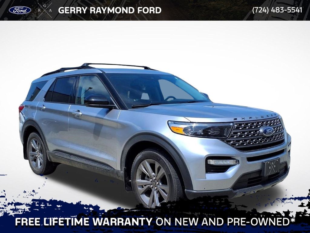 Silver Metallic 2023 Ford Explorer SUV / Crossover All-Wheel Drive Automatic