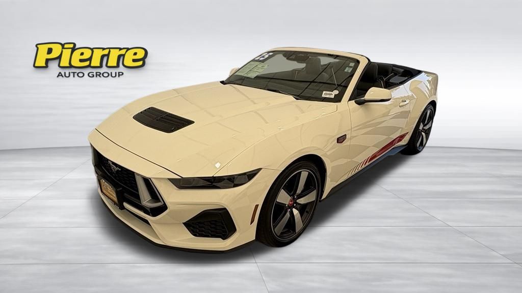 Wimbledon White 2025 Ford Mustang Convertible Rear-Wheel Drive Automatic