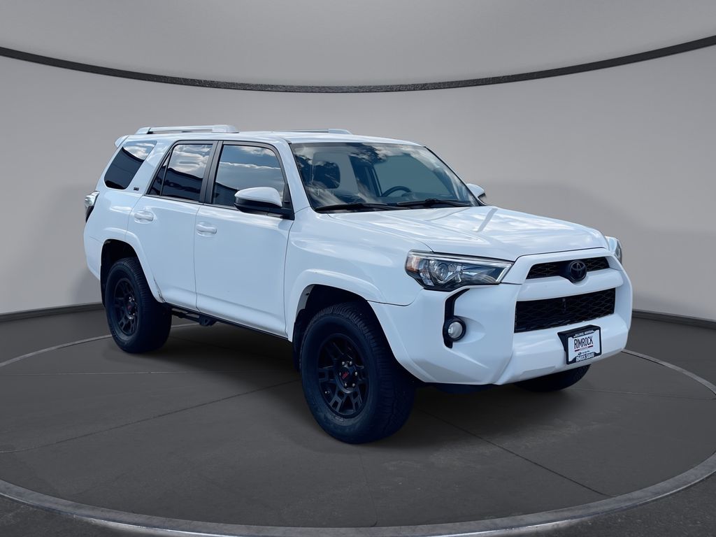 Super White 2017 Toyota 4Runner SUV / Crossover Four-Wheel Drive 5-Speed Automatic Overdrive